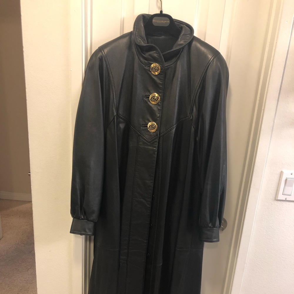 Ferrara collection leather coat
